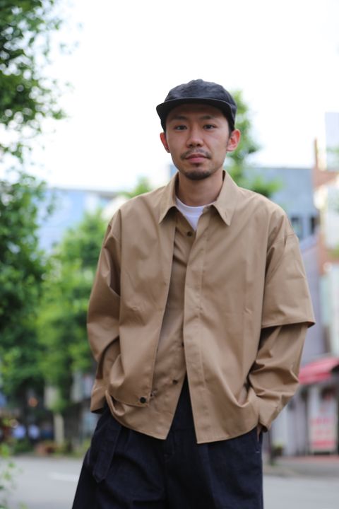 JieDa T/C FLAP SHIRT"BEIGE"Style.2020.7.22.