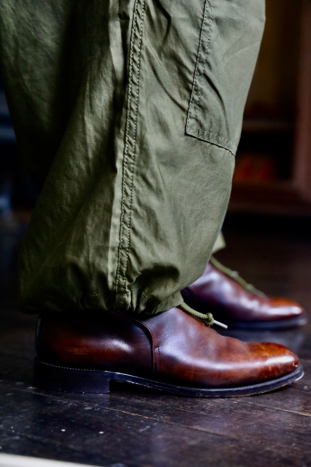 Gurankファティーグジャケット"KHAKI"スタイル
