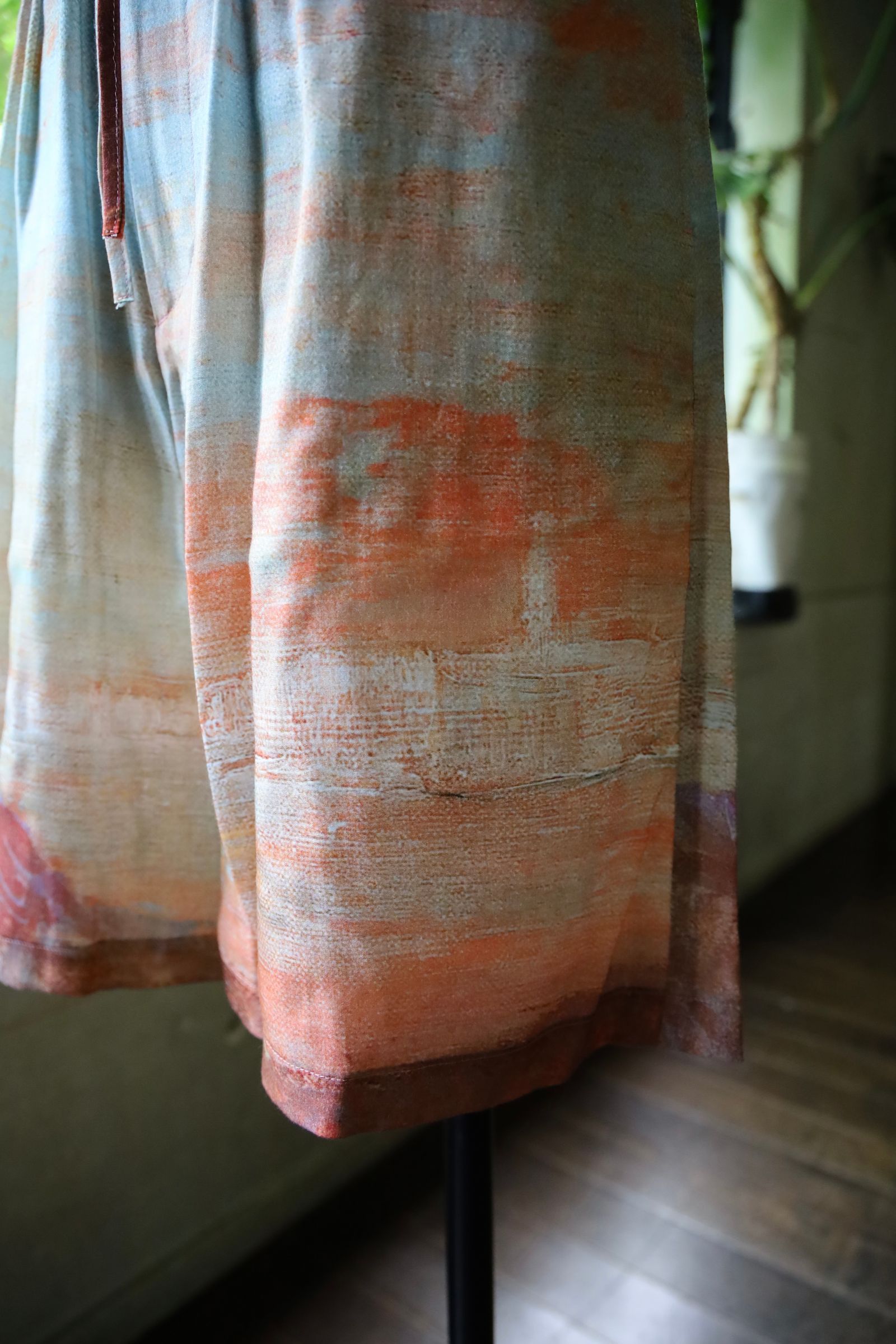 ヨーク24SS LANDSCAPE PRINTED EASY SHORTS(YK24SS0711P)ORANGE☆5月3日(金)発売！