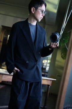 アプレッセ25SS Double Breasted Jacket(25SAP-01-28H)BLACK☆2月22日(土)発売！