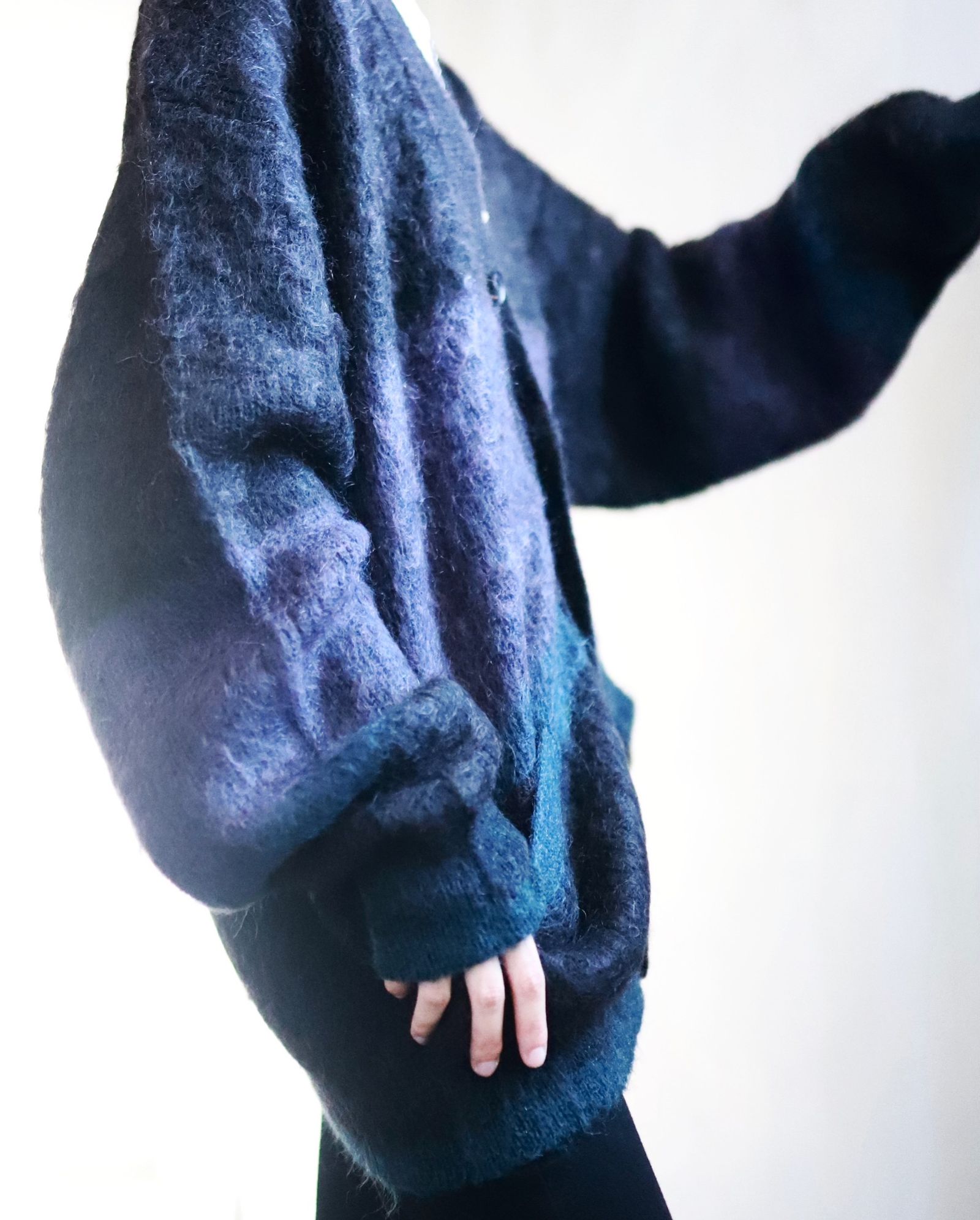 YOKE 新作MOHAIR BORDER CARDIGAN style.2023.9.2 | 3660 | mark