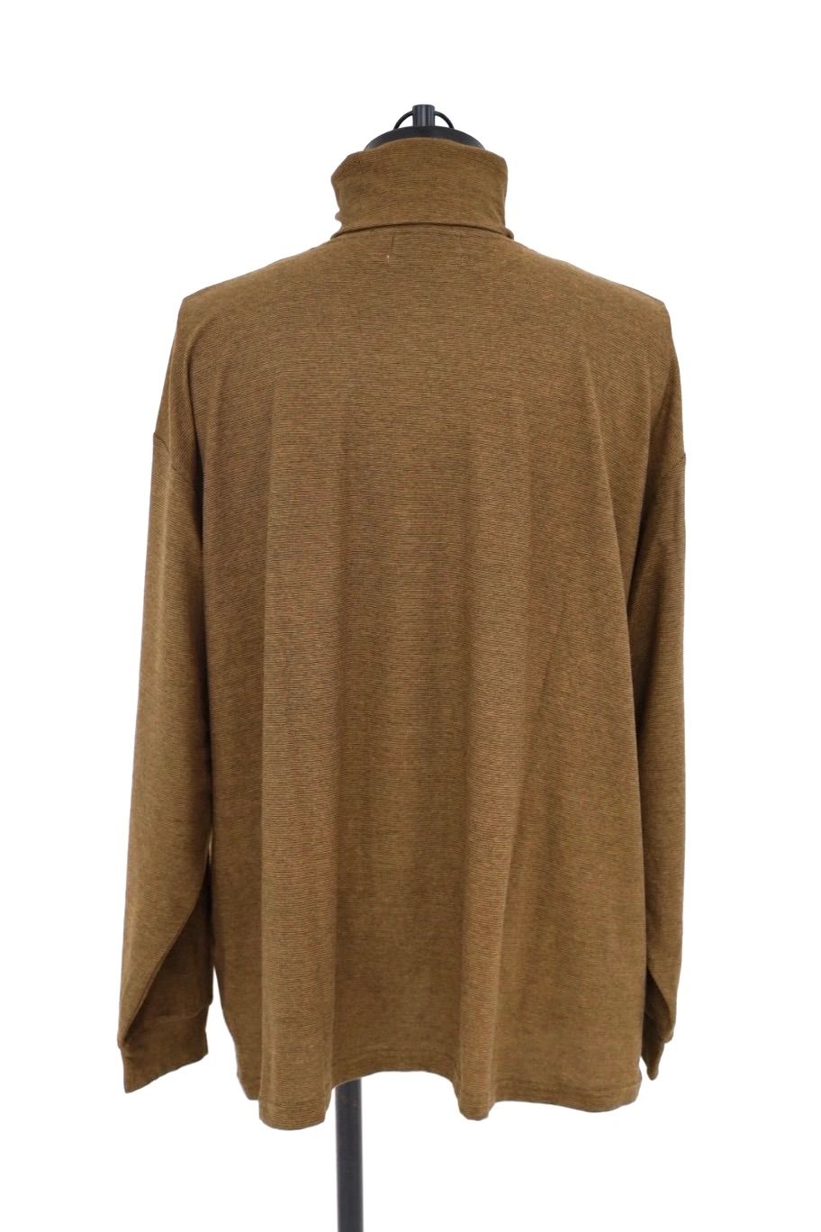 グラフペーパー Cotton Wool Ripple High Neck L/S Tee(GM263-70305)BROWN☆9月5日(土)発売！
