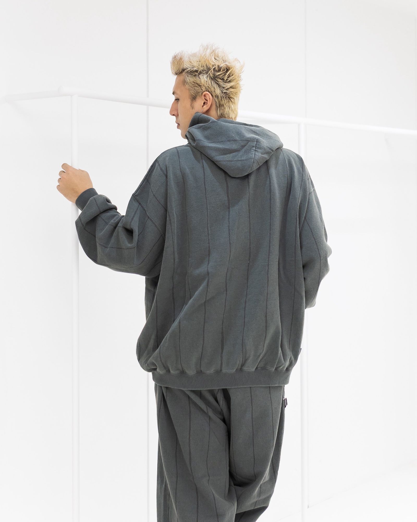 S.F.C 25FW エスエフシー STRIPE HOODY(DISCHARGED)(SFCFW25CS04)Black☆9月20日(土)発売！