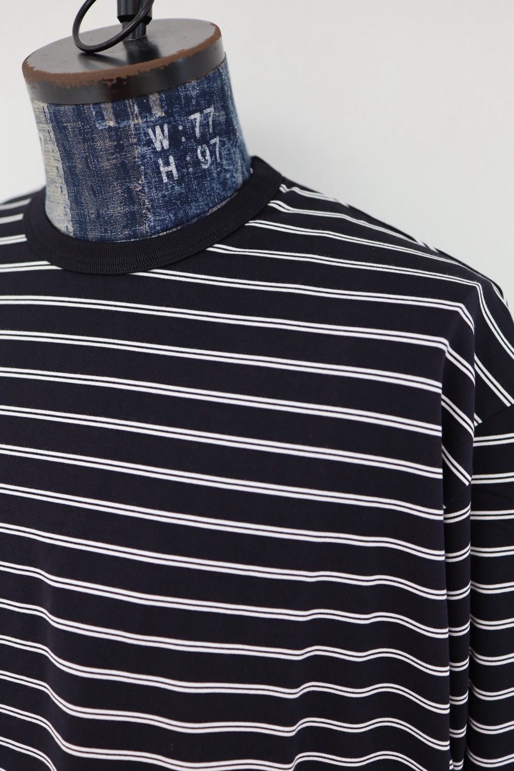 グラフペーパー26SS Tri Spun Border L/S Tee(GU261-70121B)BLACK×WHITE☆2月28日(土)発売！