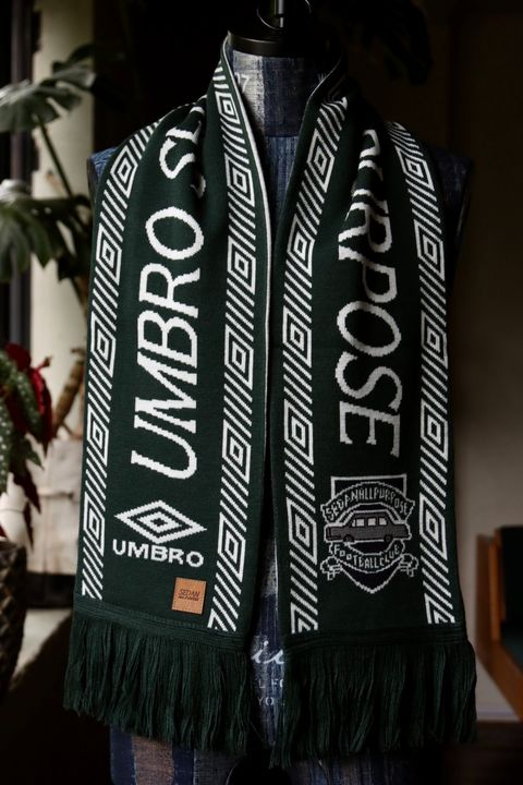 セダンオールパーパスFW23 UMBRO Football Scarf(SD23F-AC05)Forest×White