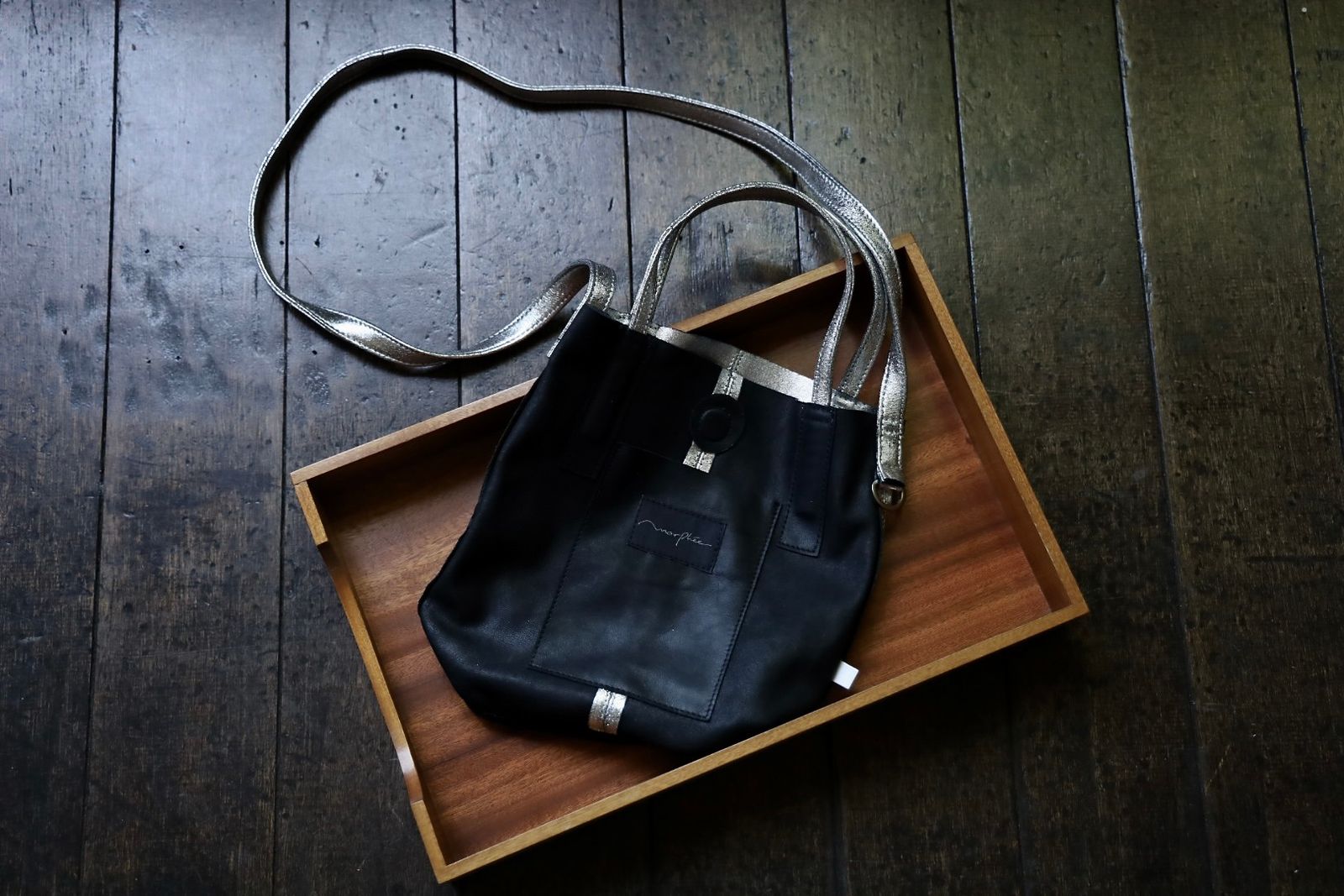 Morphee / モルフェトートバッグ 2WAY SMALL TOTE（SHORT）SILVER