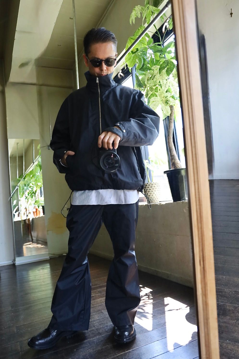 CHASSE チェイスQUARTER ZIP-3LW(CH-25FW-BL1)Black
