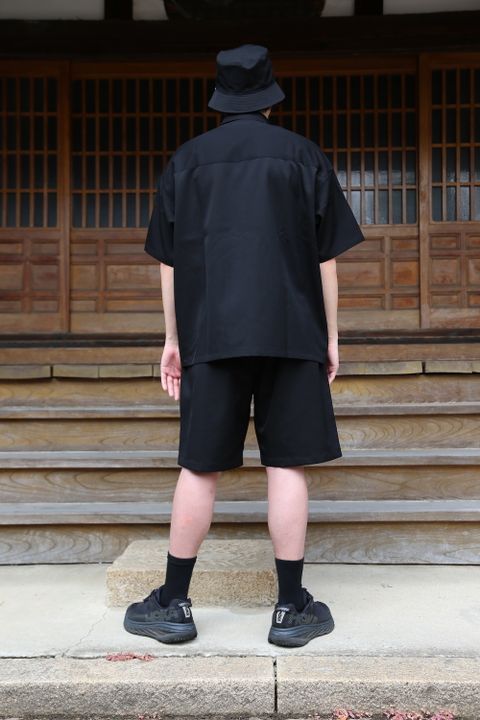 Graphpaper Selvage Wool S/S Oversized Box Shirt(GM212-50260) style.2021.6.19