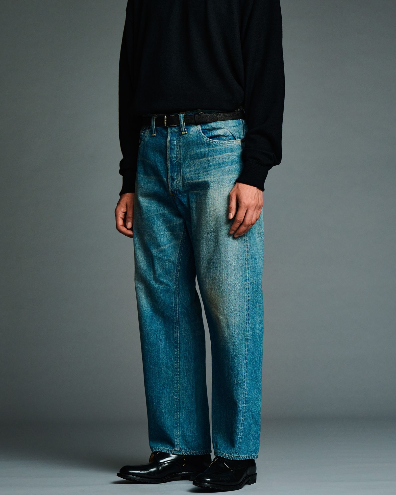 A.PRESSE - アプレッセ 2026 STYLE2 No.2 Washed Denim Pants(AP-4008