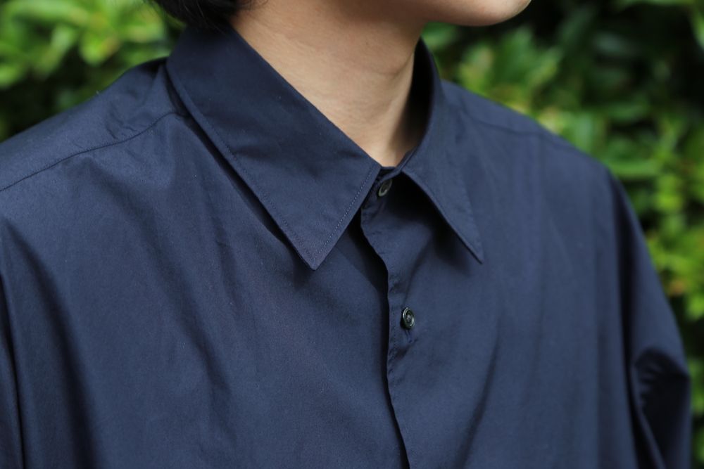Graphpaper Broad L/S Oversized Regular Collar Shirt style. 2021.06.23.