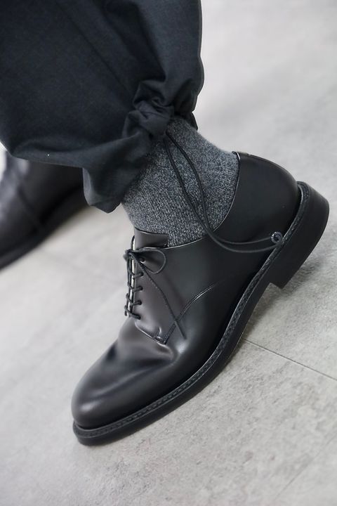 Graphpaper 26SS Fine Wool Heather S/S Skipper Shirt"CHARCOAL"スタイル