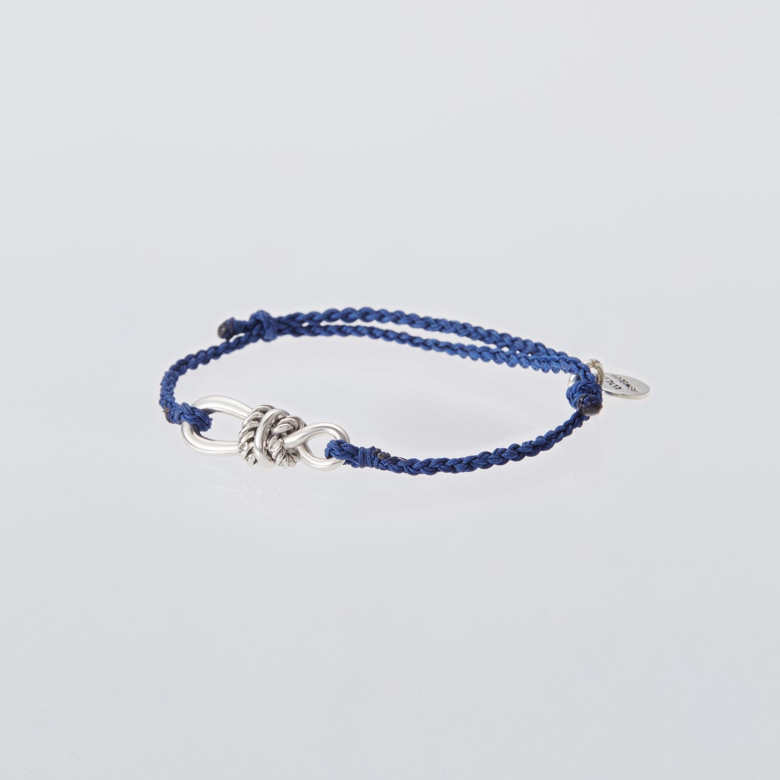 XOLO JEWELRY ショロジュエリー / Twisted Rope Link Silk Code Bracelet (NAVY)☆6月19日再入荷！