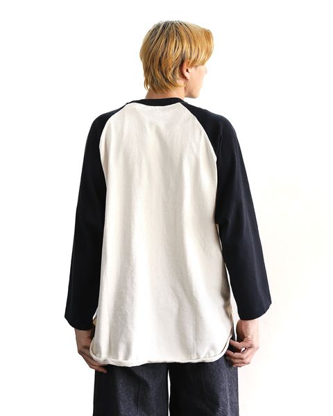 blurhms 24SS 新作Co/Silk Nep Baseball Raglan Tee &12.9oz Denim Slacks style 2024.3.2
