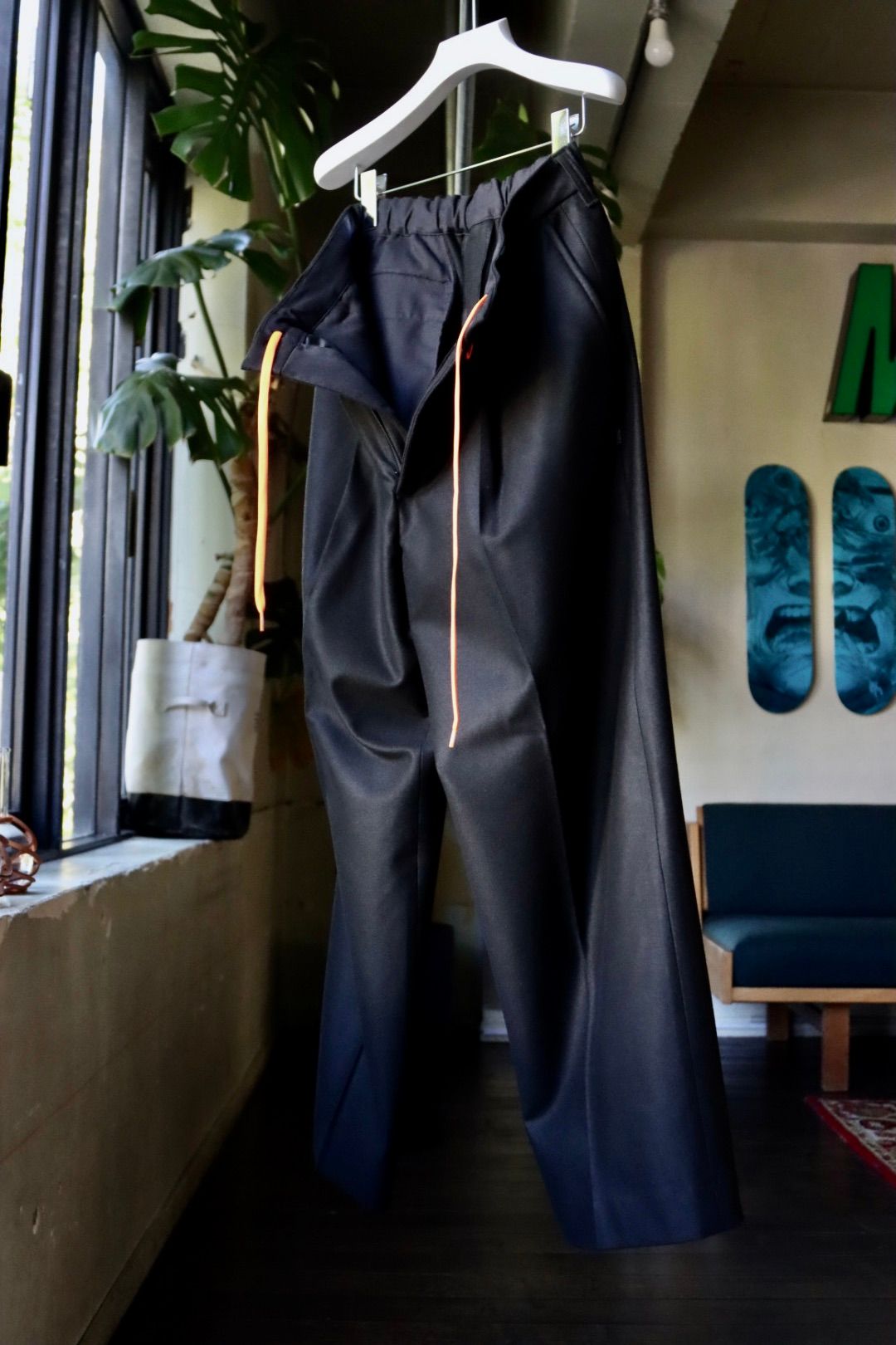 セダンオールパーパスFW23 Tech Flannel Wide Slacks (SD23F-PT04)Black☆10月28日(土)発売！