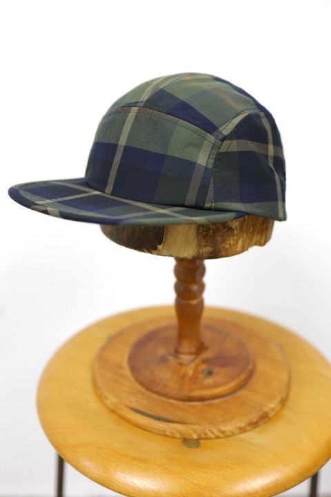 コムデギャルソンオム26SS BRIEFINGコラボ 綿エステルチェックCAP(HQ-K602-051-1)KHAKI/BROWN★4月3日(金)発売！