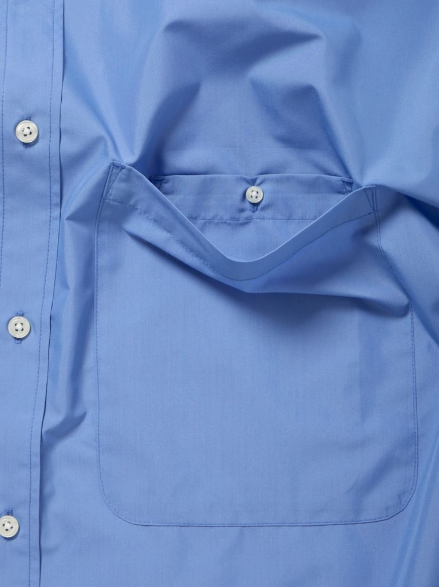 DAIWA PIER39(ダイワピア39) TECH REGULAR COLLAR SHIRT L/S SOLID(BE-81026)SAX☆2月21日(土)発売！