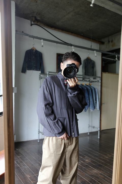 MATSUFUJI Flannel Check Pleats Jacket style.2021.7.6.