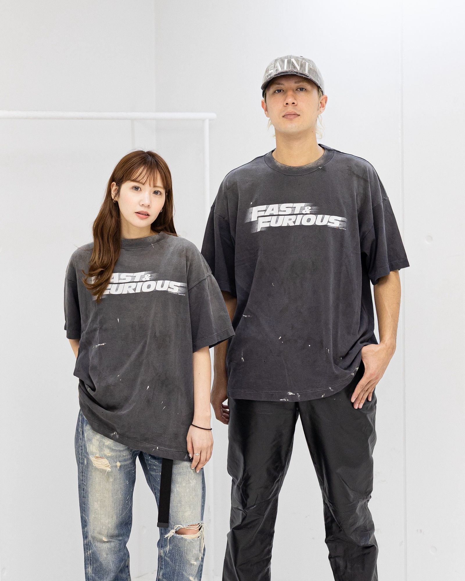 セントマイケル 26SS FAST FURIOUS FF_SS T-SHIRT(SM-MK8-0000-C06)BLACK