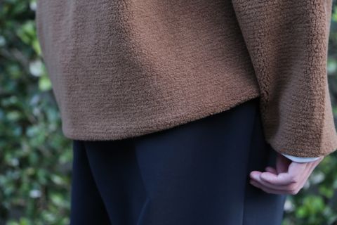 Graphpaper Wool Boa Zip-Up Blouson style.2020.10.2