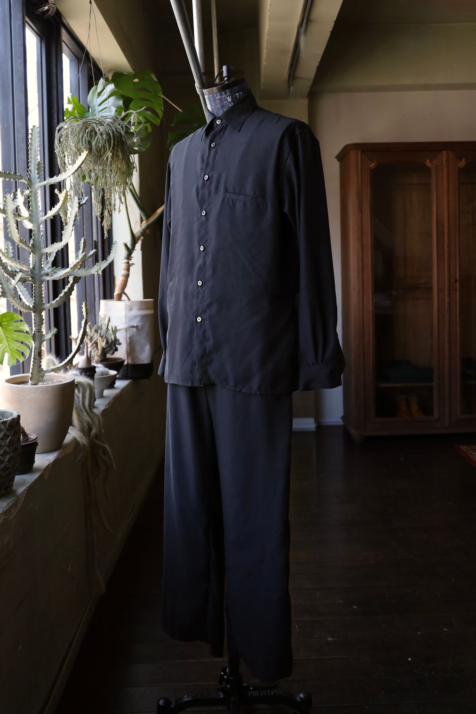 ヨーク25SS ジャンプスーツCUPRO JUMP SUIT(YK25SS0940JS)BLACK