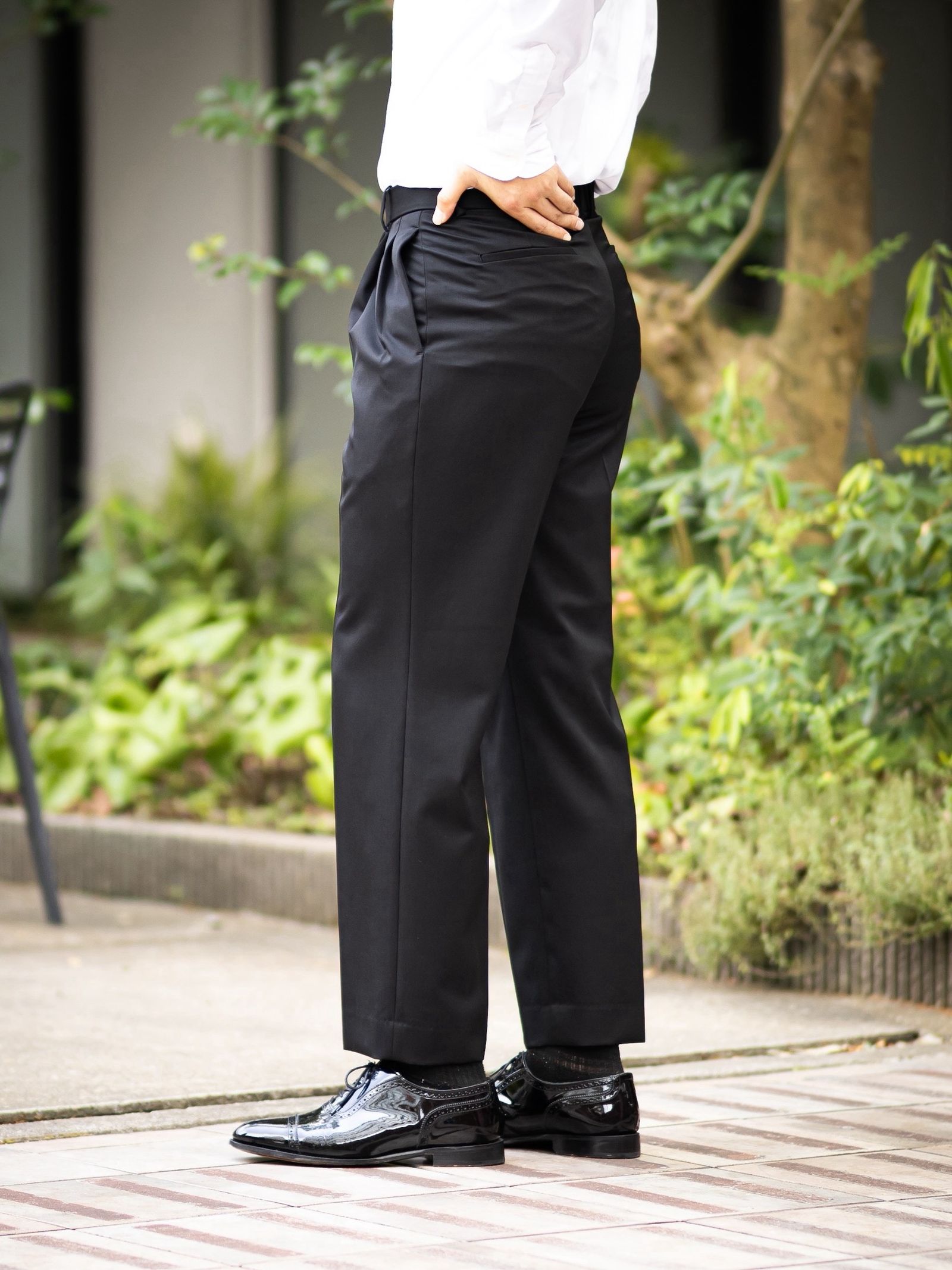 マーカウェア 26AW DOUBLE PLEATED STRAIGHT TROUSERS(A26C02PT01C)BLACK☆新作発売！
