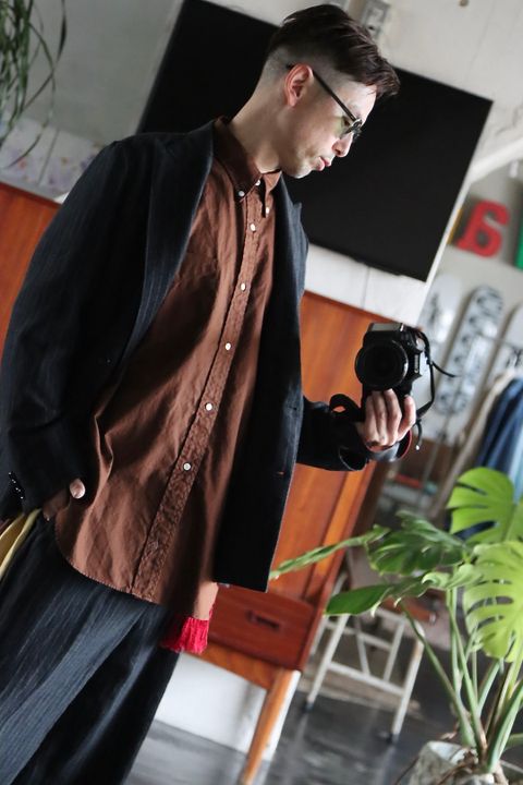 A.PRESSE BD Oxford Shirt(22SAP-02-05H)BROWN style