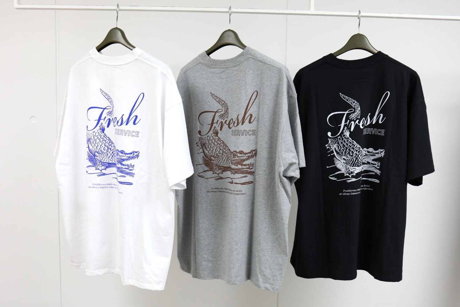 フレッシュサービス CORPORATE PRINTED S/S TEE "CROC"(FSC263-70138)BLACK☆7月25日(土)新作発売！
