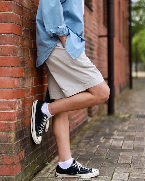 A.PRESSE High Density Weather Cloth Shorts"ECRU"スタイル