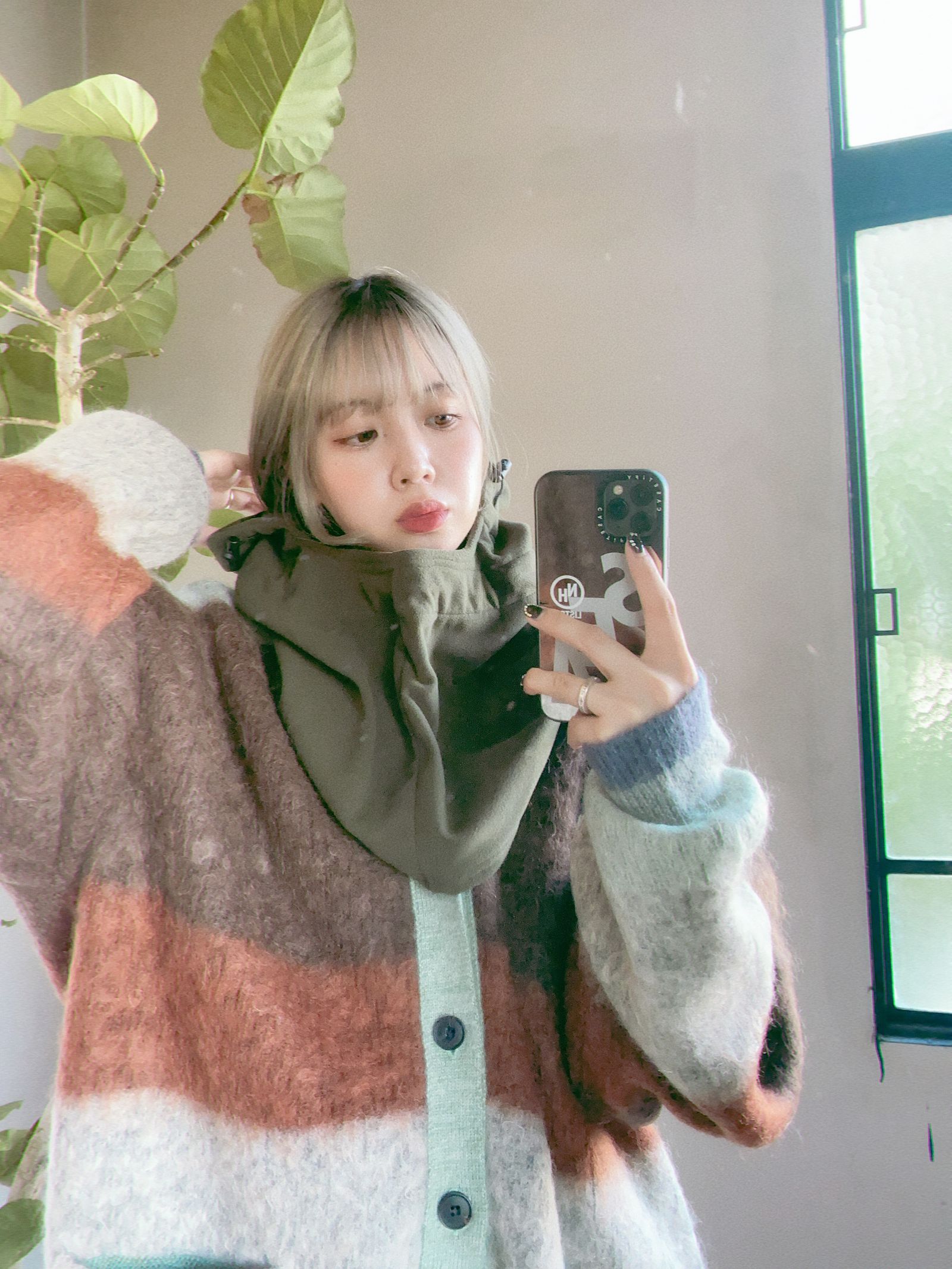 YOKE 新作MOHAIR BORDER CARDIGAN style.2023.8.28 | 3633 | mark