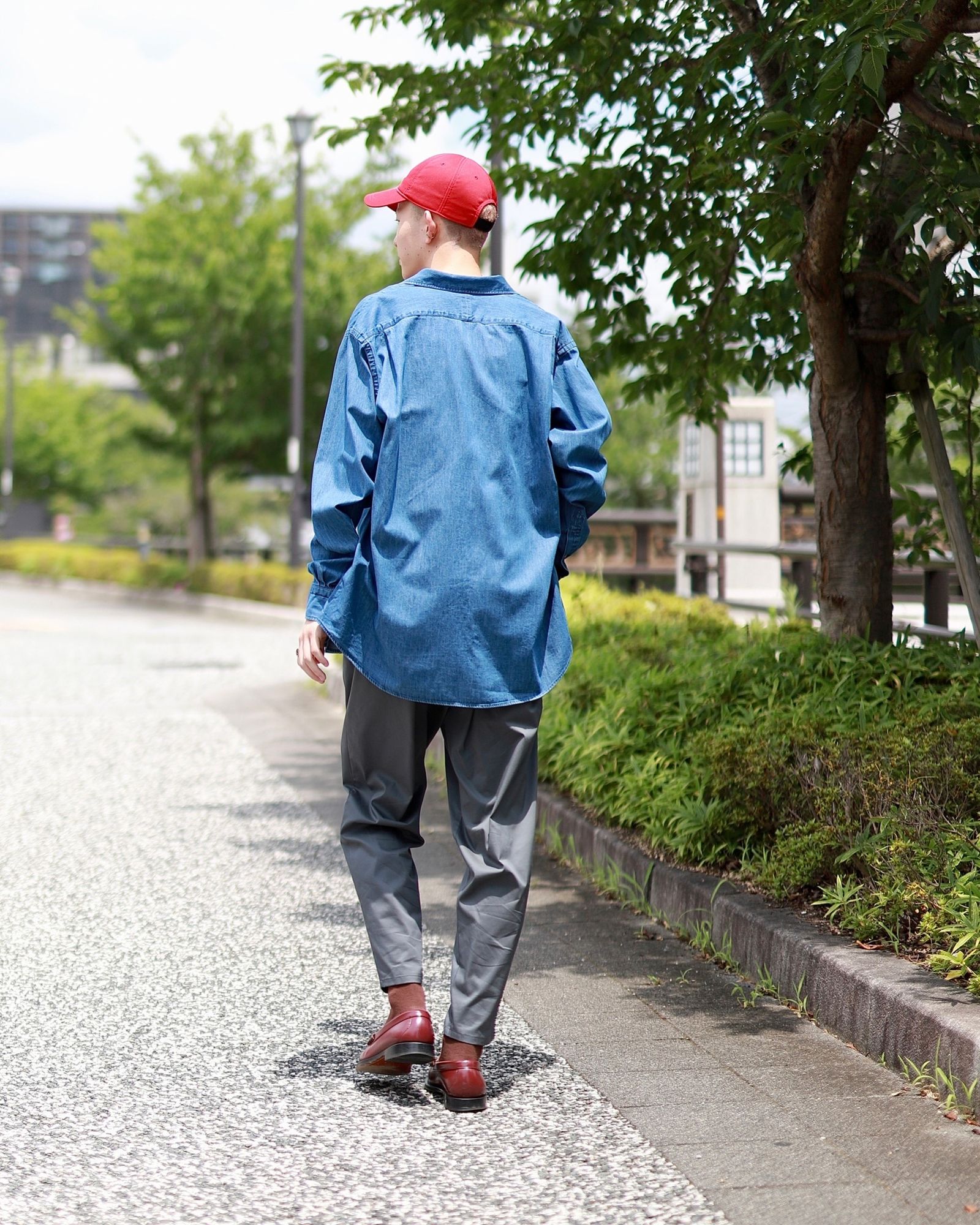 A.PRESSE - アプレッセ23AW Washed Denim Shirt (23AAP-02-08H)INDIGO