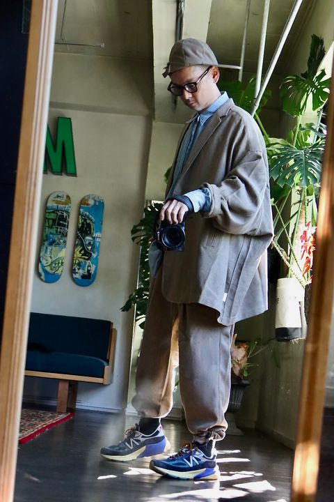 S.F.C 23FW TAILORED SHIRT JACKET"BEIGE"スタイル