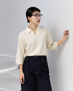 blurhms 26SS Women's Co/Silk Nep Skipper Cropped Sleeve(BHS265029)IVORY☆3月20日(金)新作発売！