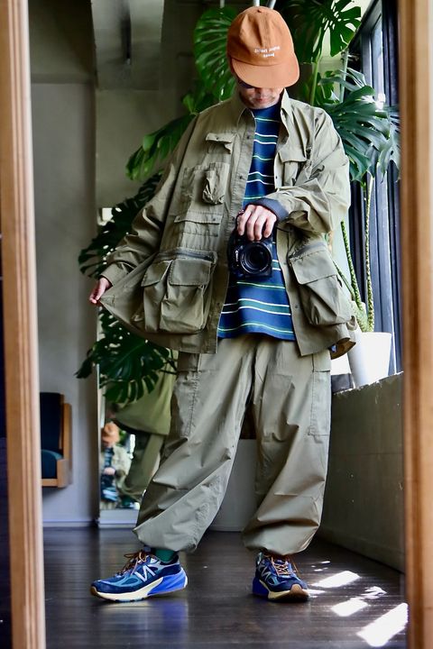 FreshService 23AW DRY TYPEWRITER TACTICAL POCKET L/S SHIRT"KHAKI"スタイル