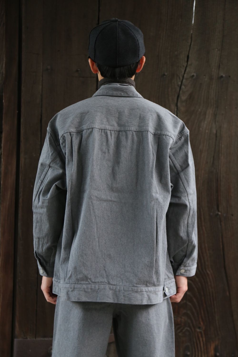 Graphpaper Colorfast Denim Blouson&Colorfast Denim Two Tuck Pants"GRAY"Style.2020.11.13.
