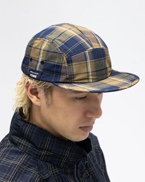 コムデギャルソンオム26SS BRIEFINGコラボ 綿エステルチェックCAP(HQ-K602-051-2)BROWN/KHAKI/NAVY★4月3日(金)発売！