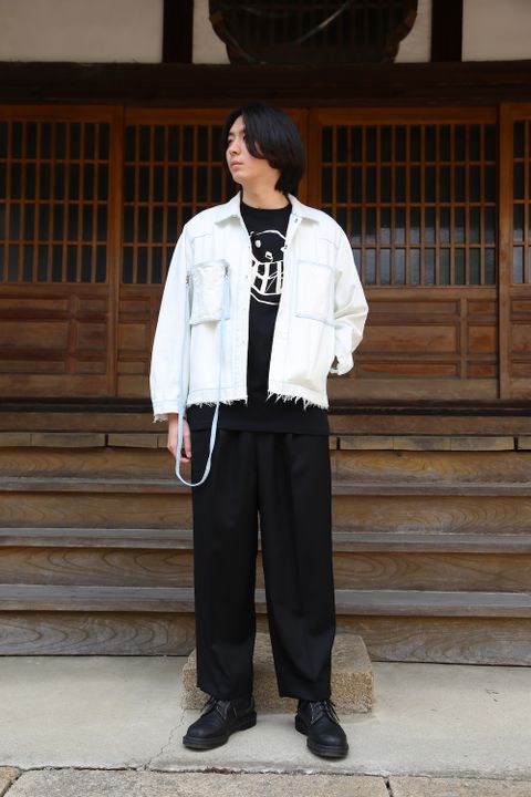 YOKE DETACHABLE POCKET DENIM JACKET style.2021.4.18.