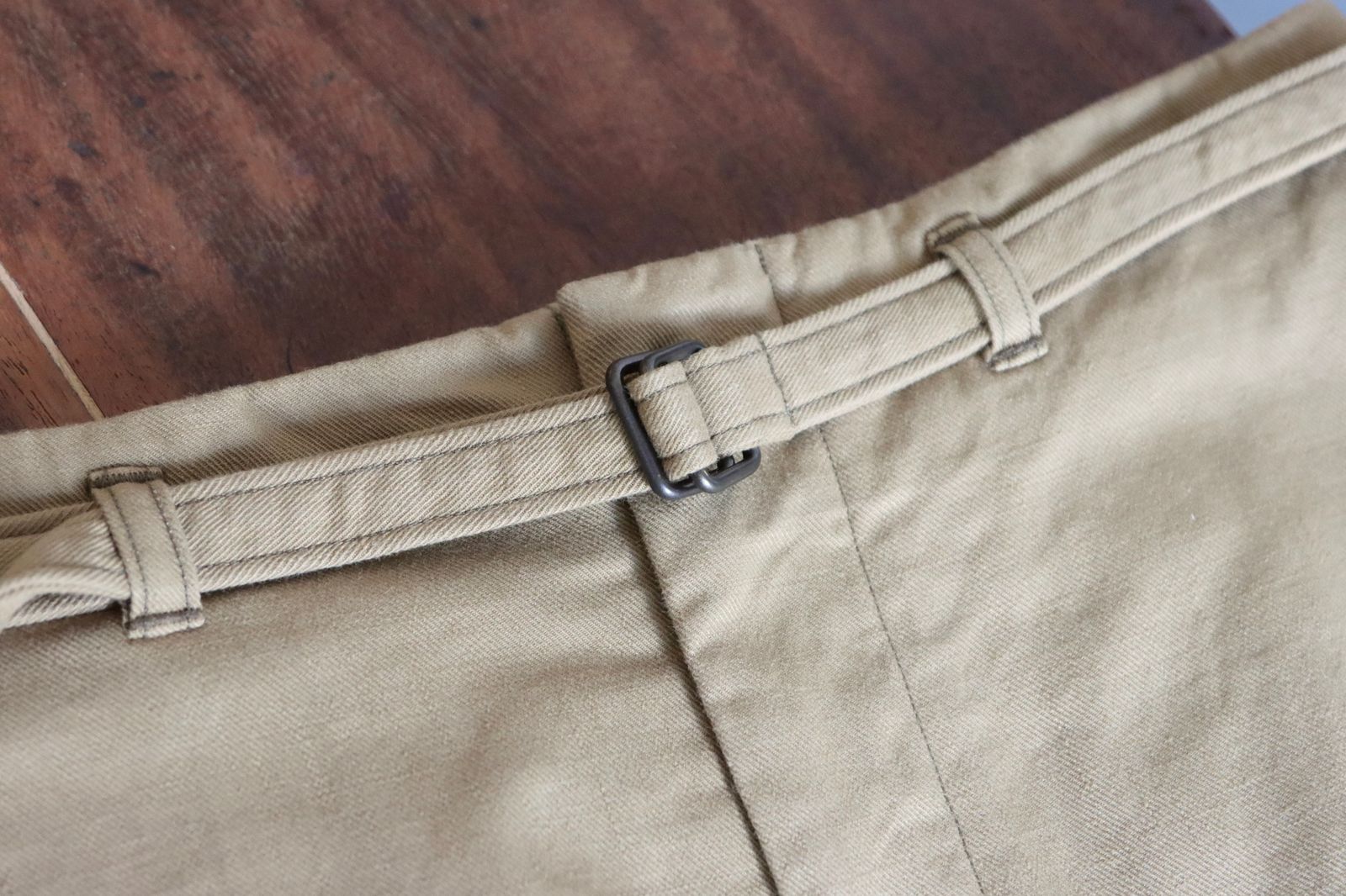 blurhms Women's 25FW Cotton Serge Belted Skirt(BHSW25F7)KhakiBeige