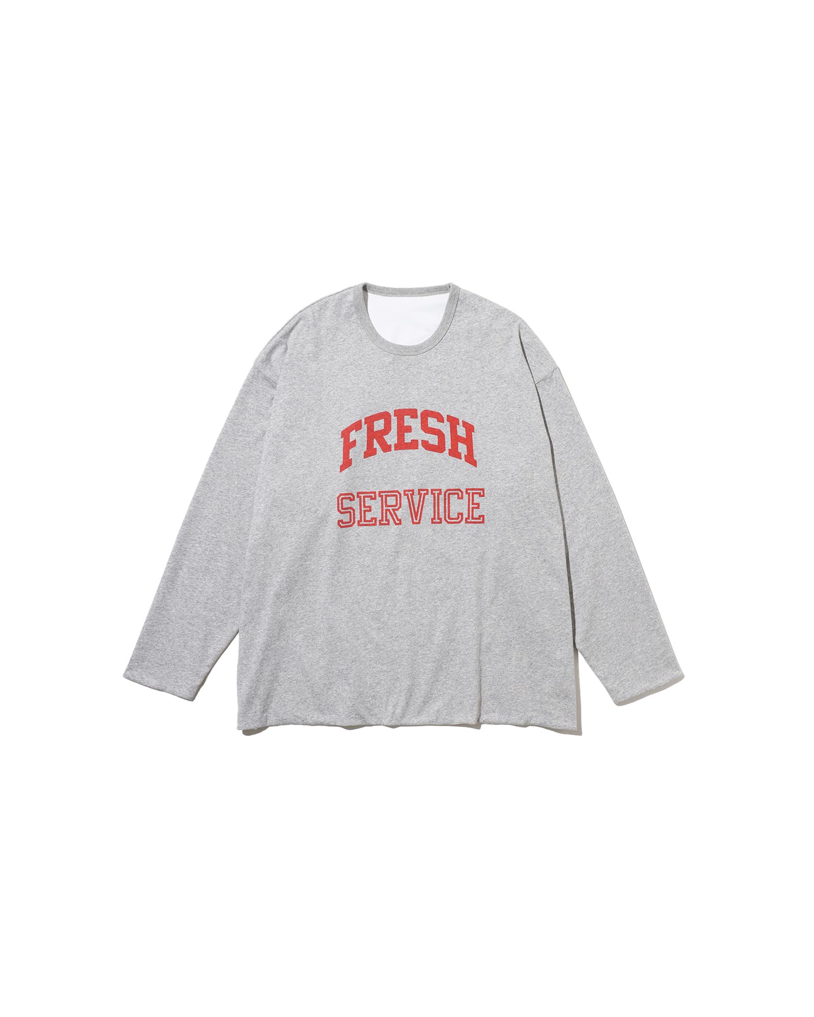 フレッシュサービス REVERSIBLE L/S TEE (FSC252-70041)H.GRAY