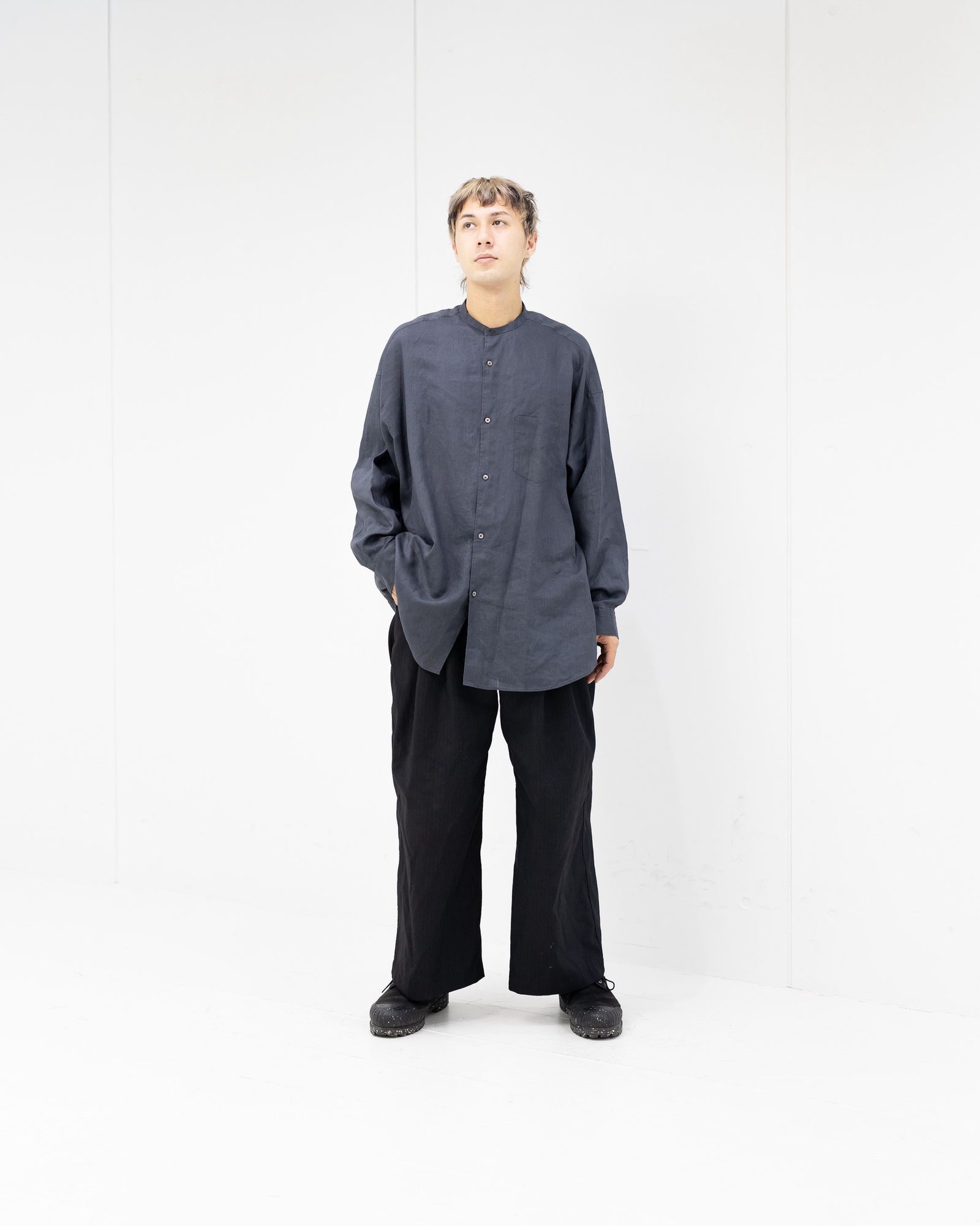Graphpaper Linen L/S Oversized Band Collar Shirt 6月20日(土)新作発売！