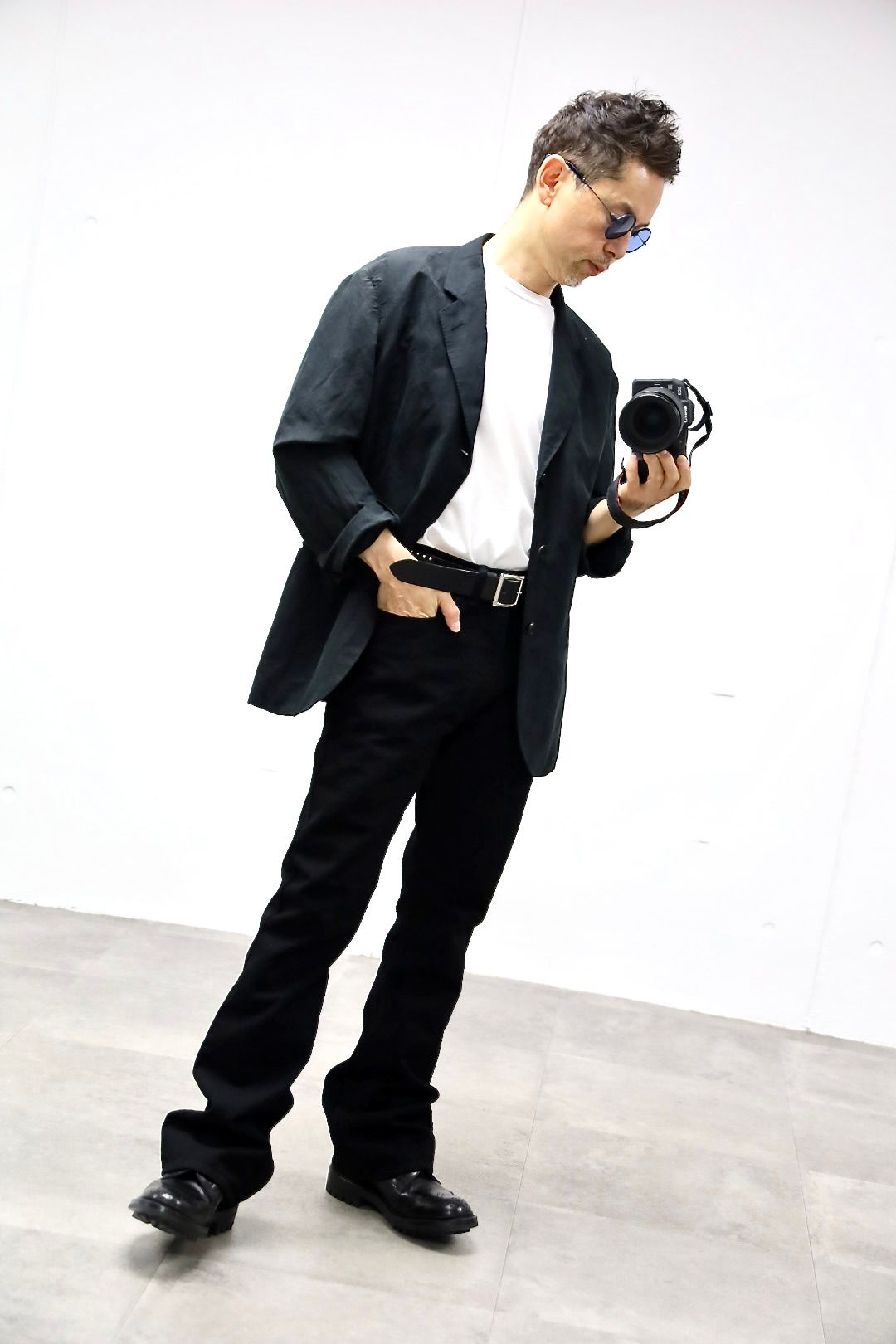 ©SAINT M×××××× 26SS BLACK DENIM PANTS/FLAREスタイル