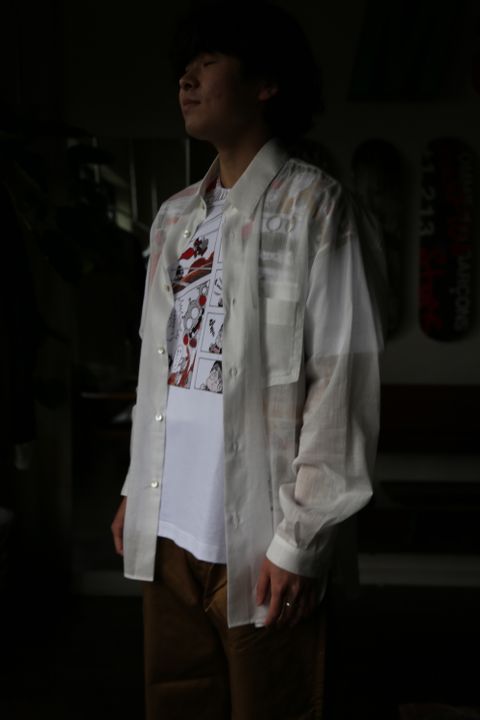 eYe JUNYA WATANABE MAN CarharttカーハートWネームパンツ(WG-P905-100) style. 2021.04.17.