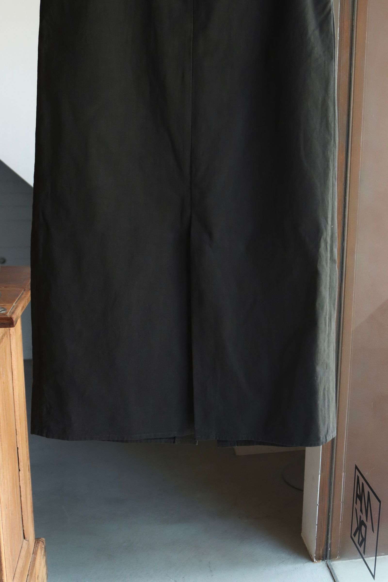 blurhms Women's 25FW Cotton Serge Belted Skirt(BHSW25F7)InkBlack