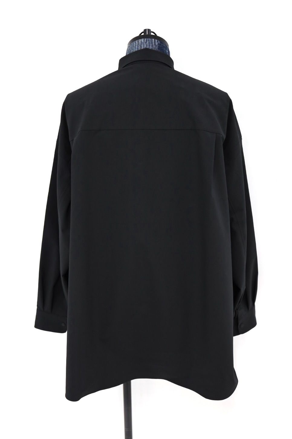 グラフペーパー DESCENTE for Graphpaper L/S Oversized Regular Collar Shirt(DU263-50001)BLACK ☆10月24日(土)発売！