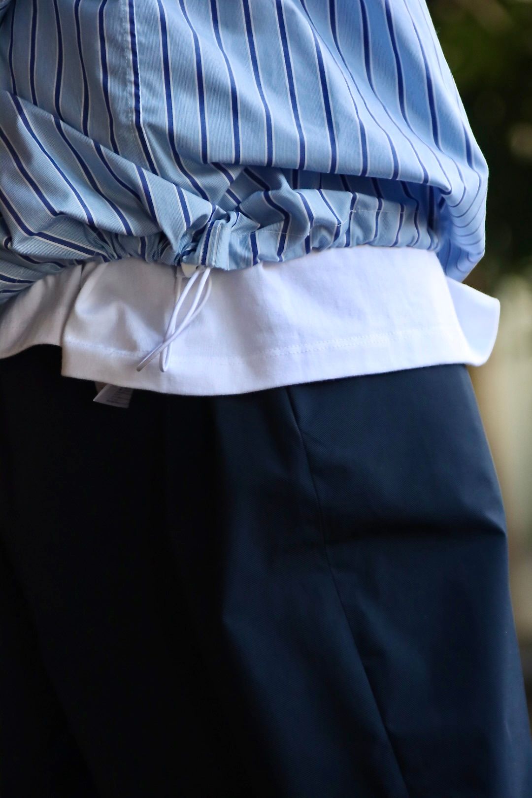 FreshService CORPORATE STRIPE ANORAK SHIRTスタイル