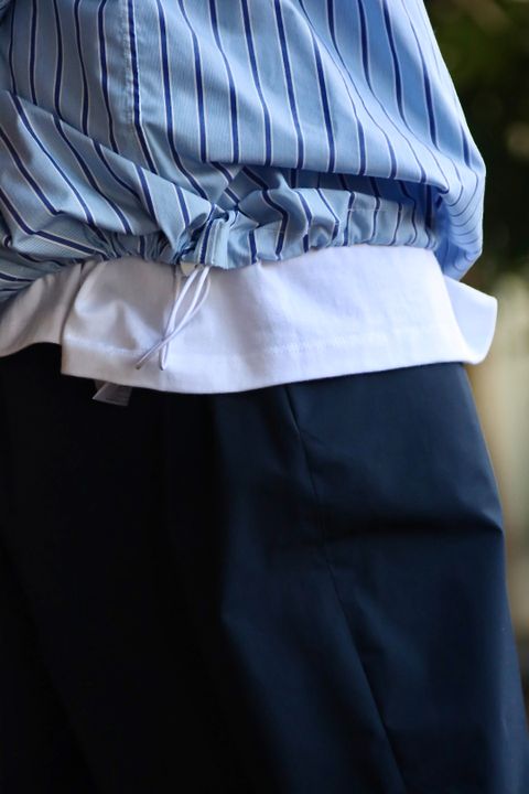 FreshService CORPORATE STRIPE ANORAK SHIRTスタイル