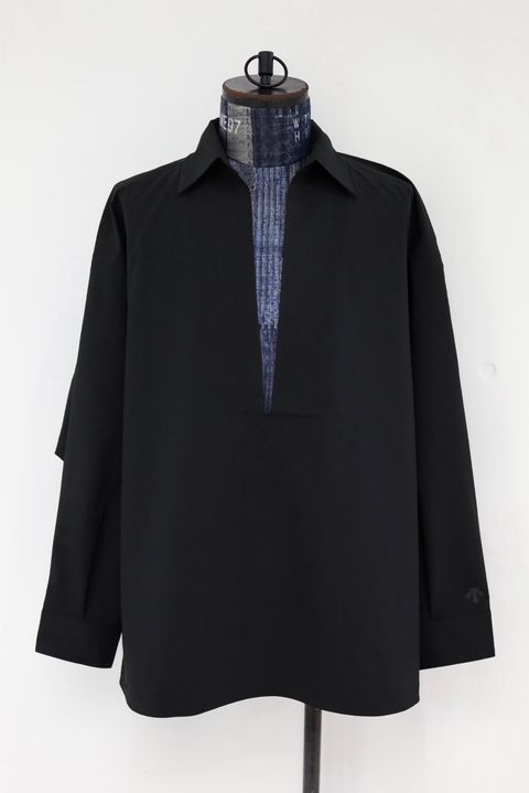 グラフペーパー DESCENTE for Graphpaper Skipper Shirt(DU263-50002)BLACK ☆10月24日(土)発売！