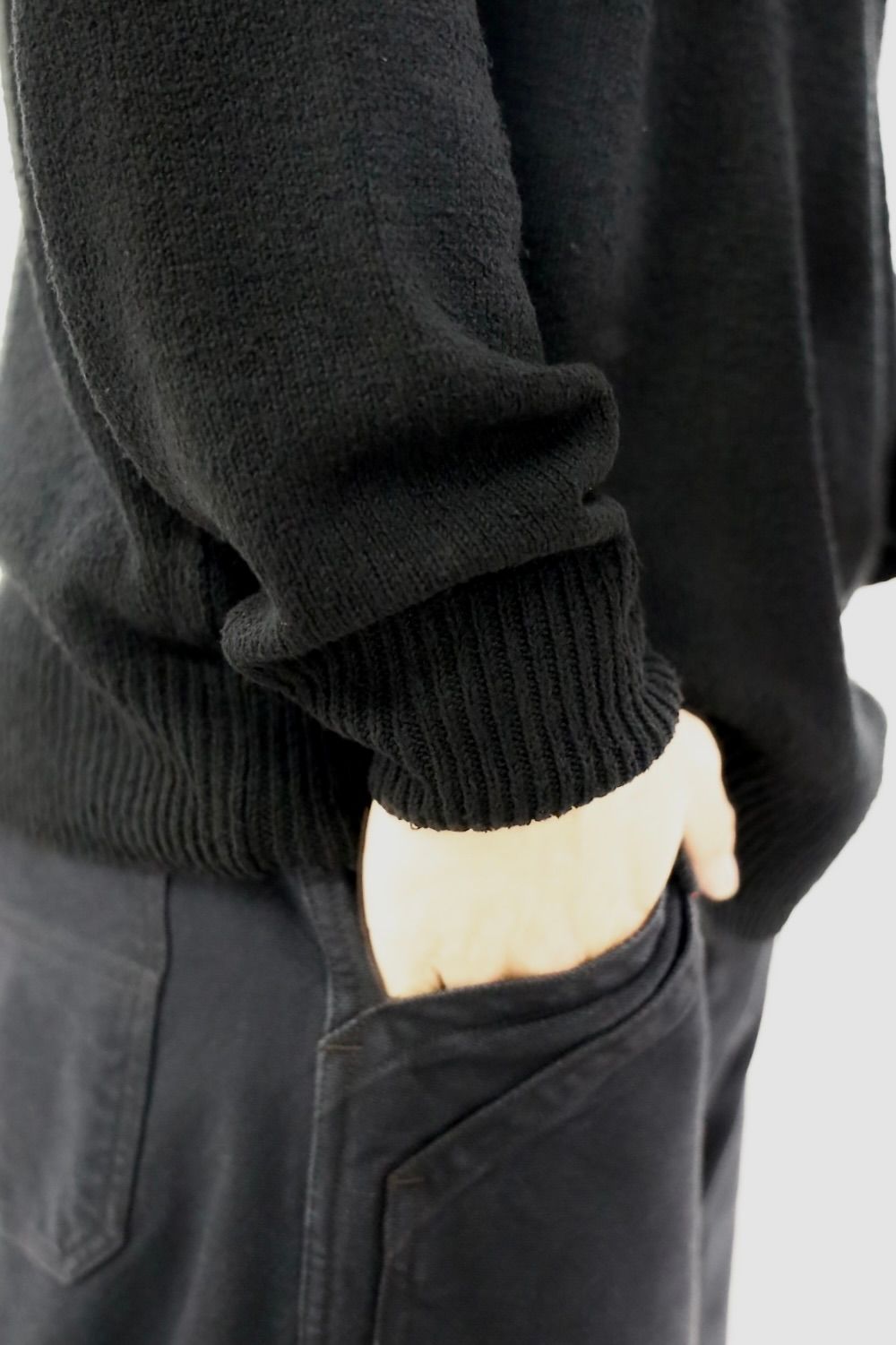 アプレッセ 2026 STYLE1 Washed Silk Nep Crew Neck Sweater(26SAP-03-07)BLACK☆1月10日(土)発売！