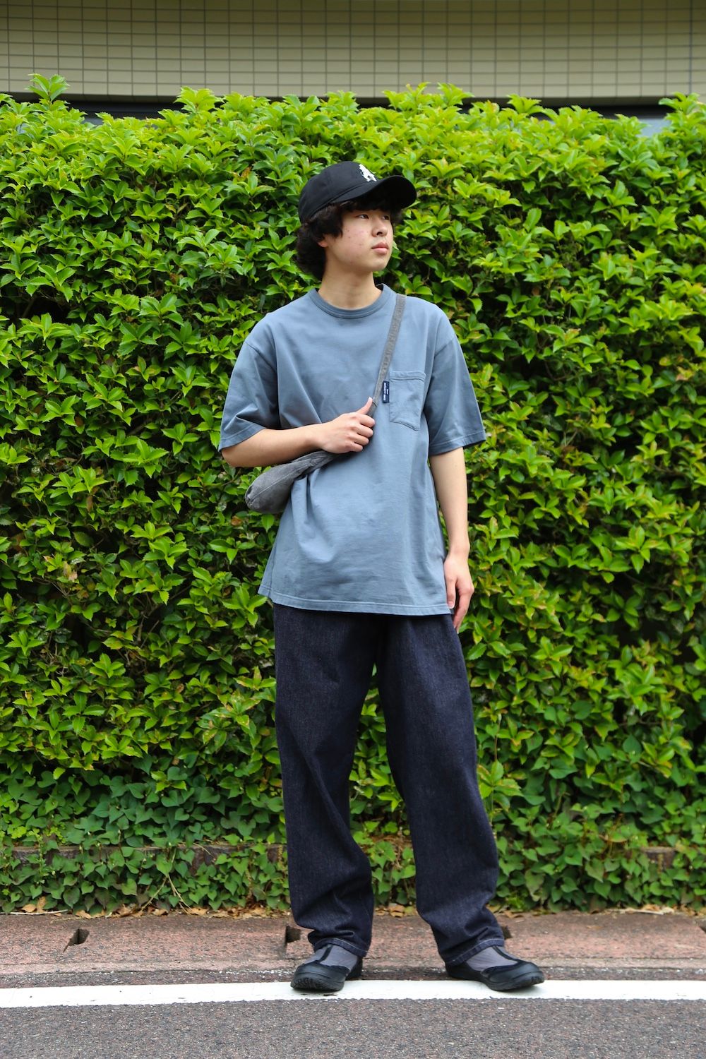 COMME des GARCONS HOMME 綿天竺製品染ポケットTシャツ(HG-T003-051