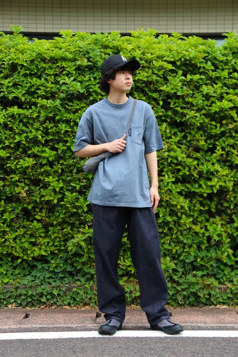 COMME des GARCONS HOMME 綿天竺製品染ポケットTシャツ(HG-T003-051) style.2021.05.11.