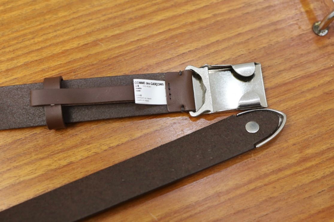 コムデギャルソンオム ステアオイルスムースベルト(HQ-K301-051)BROWN☆2月6日(金)発売！
